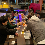 2019年 研究室忘年会での乾杯